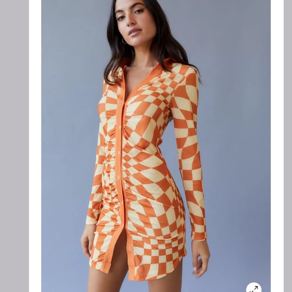 NGOrder Warped Pattern Mini Dress - Picture 2 of 8